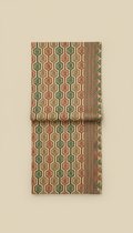 Rose Sand Geometric Pattern Cotton Saree