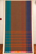 Terracotta & Teal Color-Block Handloom Cotton Saree